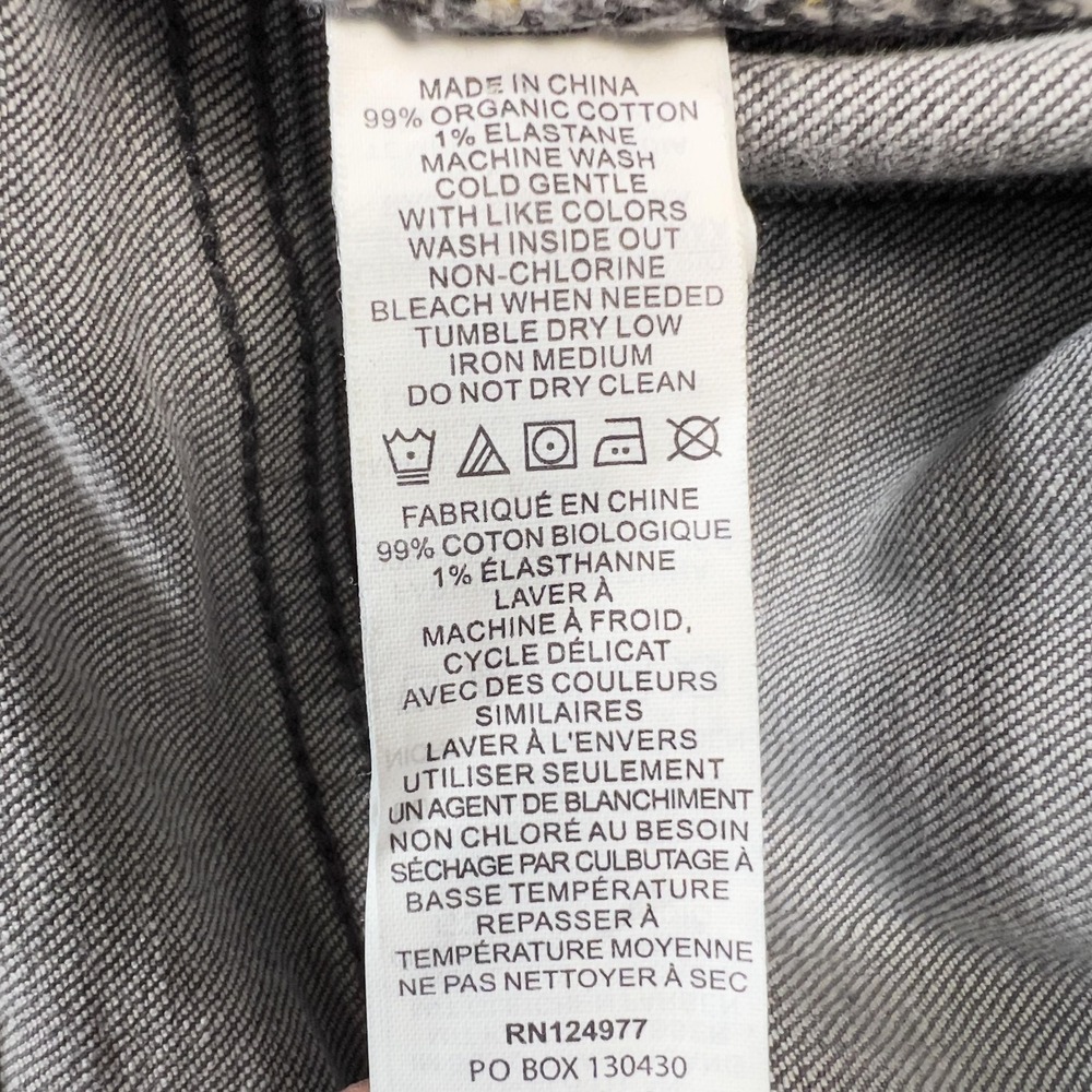 PrAna Jeans Mens 35x32 Gray Straight Stretch Organic Cotton Denim M41173402 - Picture 10 of 10